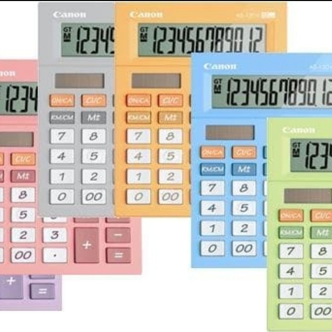 

CANON AS-120V - Kalkulator Warna Stylist Colorful Calculator Desktop