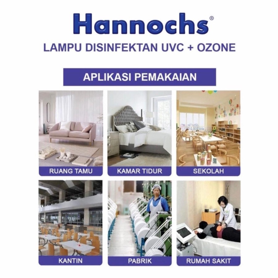 Lampu Disinfektan UVC HANNOCHS + OZONE