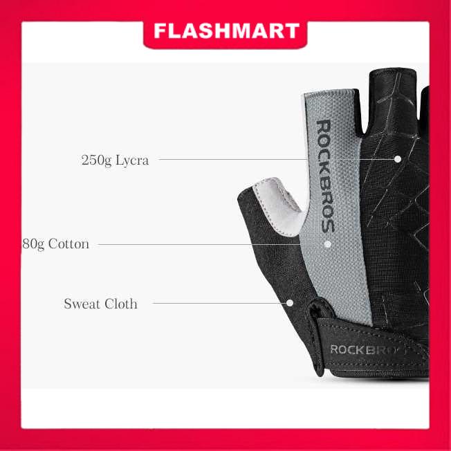 Murah Lebay Flashmart Sarung Tangan Half Finger Anti-Skid - S109