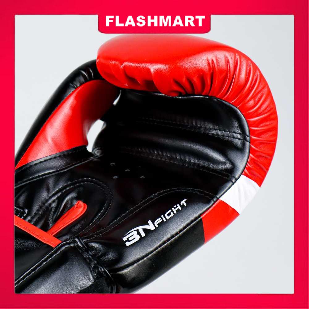 Murah Lebay Flashmart BN Fight Sarung Tangan Tinju Boxing Muay Thai Leather Glove - BN02