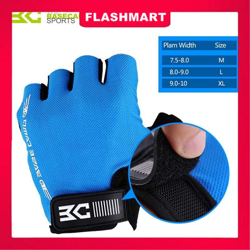 Murah Lebay Flashmart Sarung Tangan Olahraga Sepeda Half Finger Size L