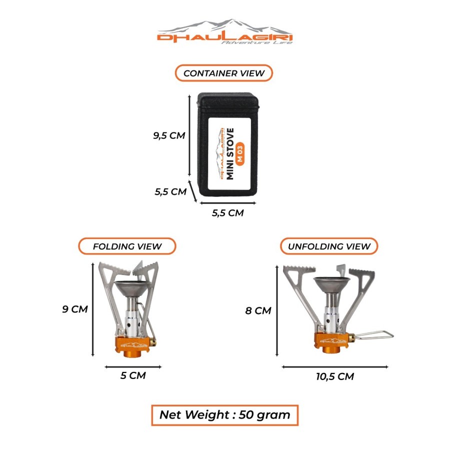 Kompor Ultralight Dhaulagiri Mini Stove M 03