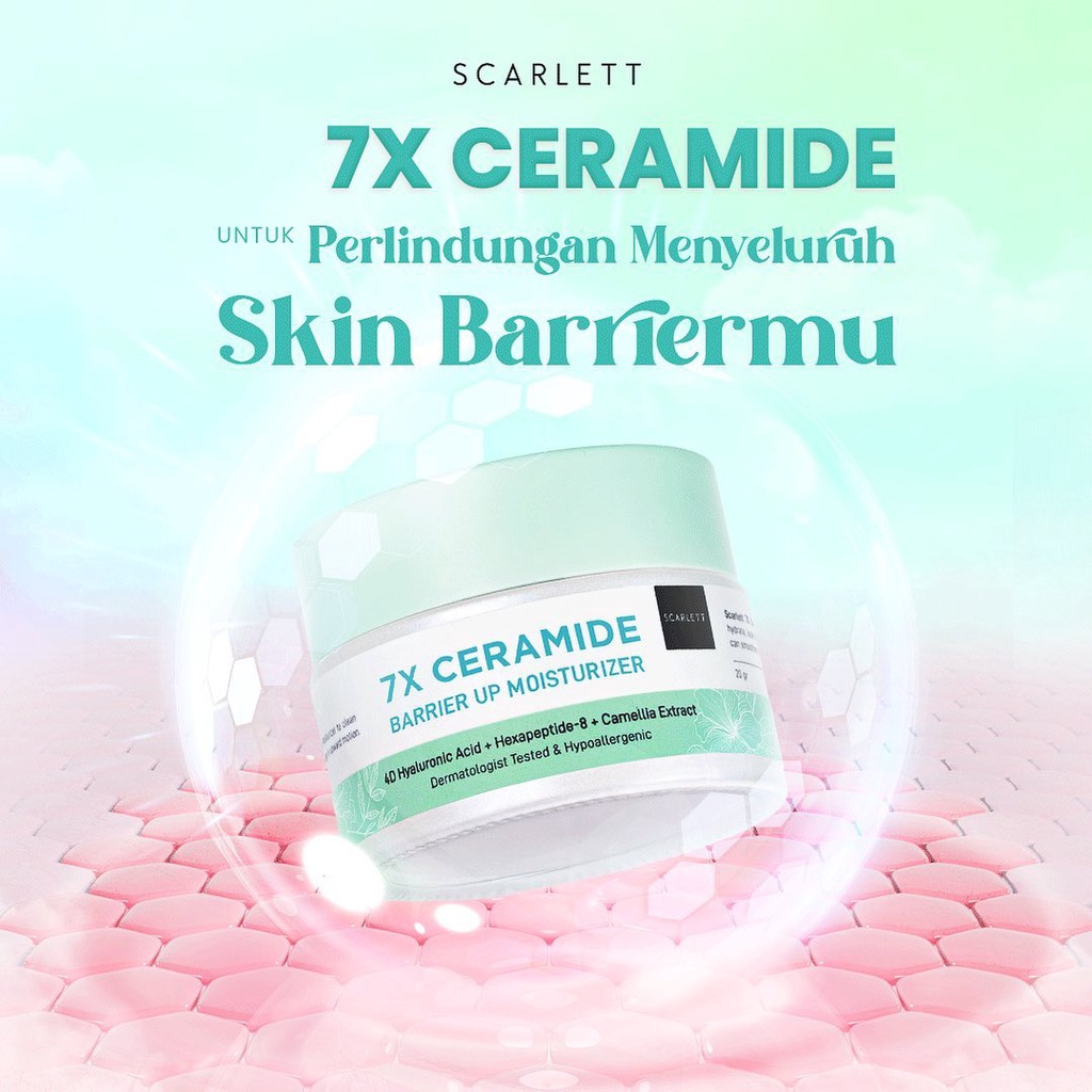 Scarlett Whitening 7X Ceramide Moisturizer BPOM Original by Felicya Angelista