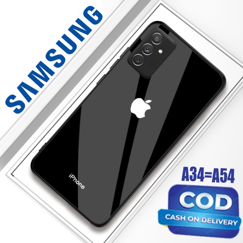 [GC16] Softcase Glass Kaca terbaru For  Samsung Galaxy  A34 5G - A54 5G 2023  [CAMERA PROTECT] Terbaru trendy  - kesing hp samsung A34 - softcase samsung  A54 - softcase hp samsung A34- silikon samsung  A54 - kesing hp murah - kesing hp samsung - case