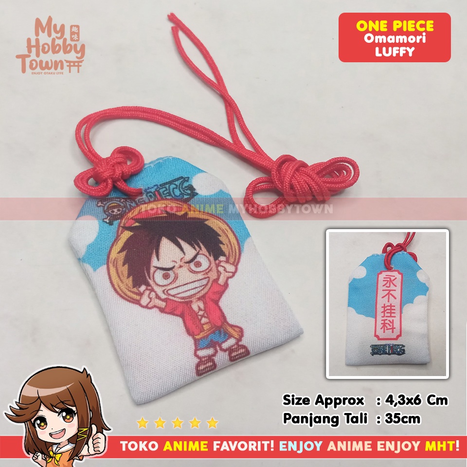 Gantungan Tali Anime One Piece Monkey D. Luffy Omamori