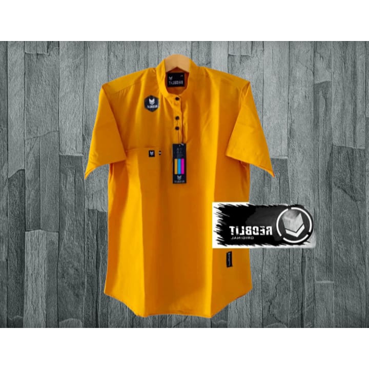 koko kurta dewasa lengan pendek warna mustrad hitam lilac