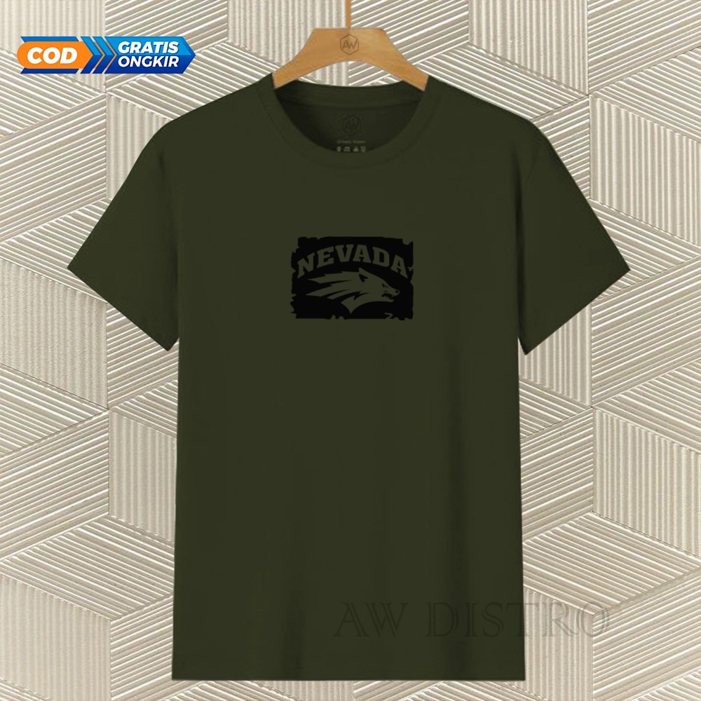 COD Baju Kaos Distro Nvd Text Hitam Premium Quality Lengan Pendek