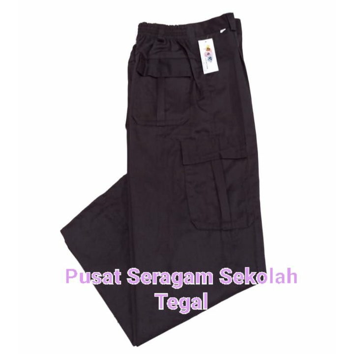 Celana panjang pramuka SD PDL saku 6 pria