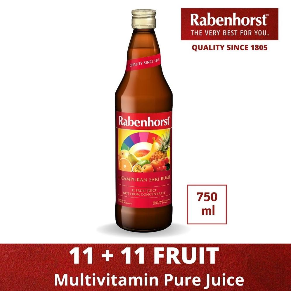 

Terbaruϟday Rabenhorst 11 Plus 11 Fruit (Yellow) Multivitamin Pure Juice 750ml