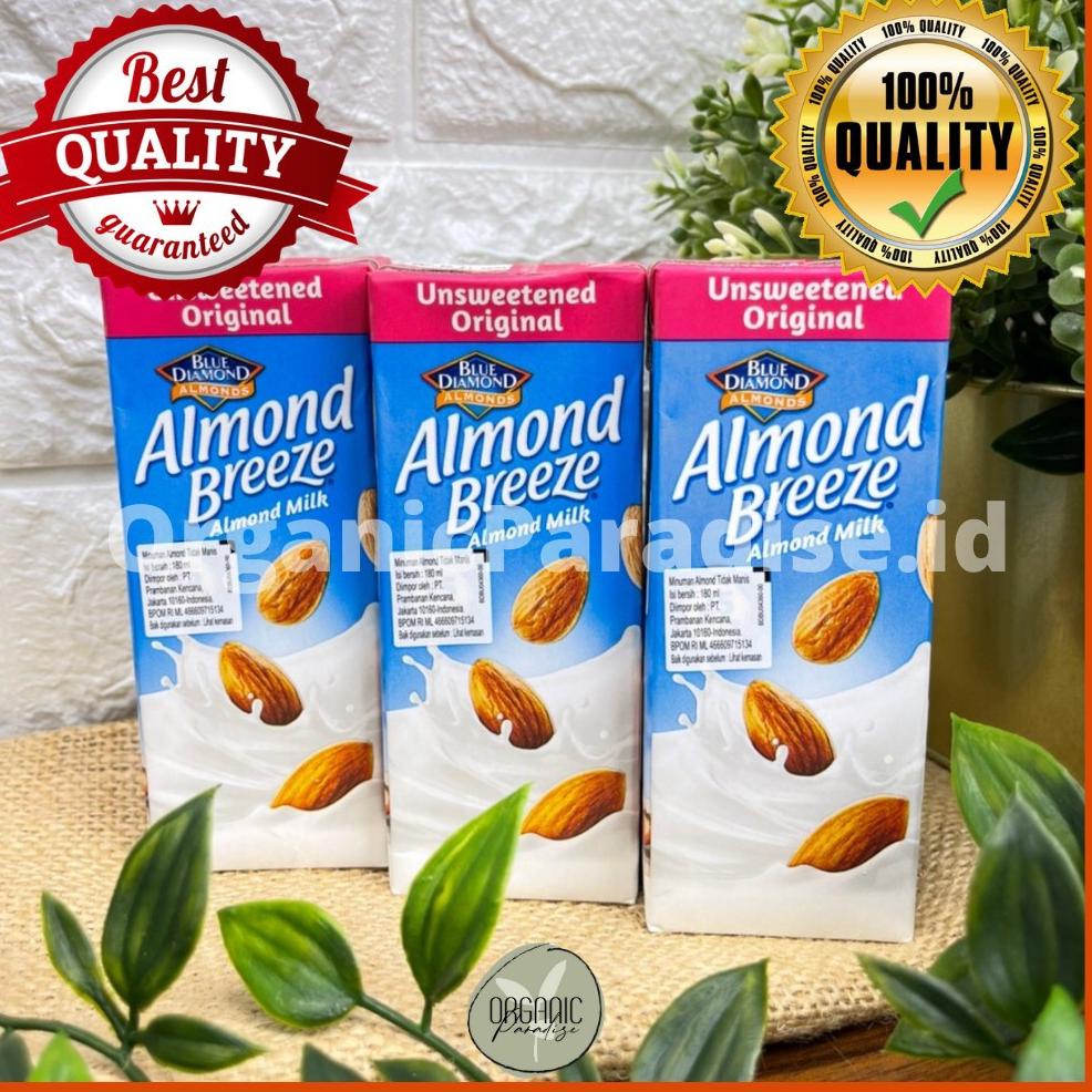 

♠ Susu Almond Breeze Blue Diamond Unsweetened 180 ml / Blue Diamond Almond Breeze Unsweetened 180 ml