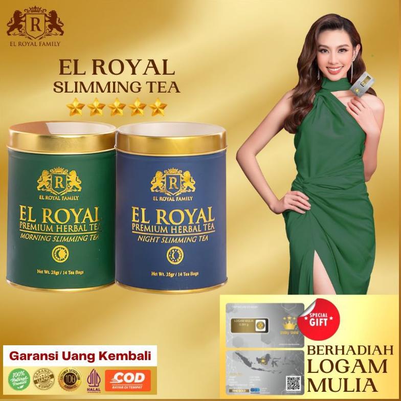 

Terlaku.../ El Royal Premium Herbal Tea / Teh Pelangsing Untuk Kesehatan Siang & Malam (1 paket) - 100% ORIGINAL