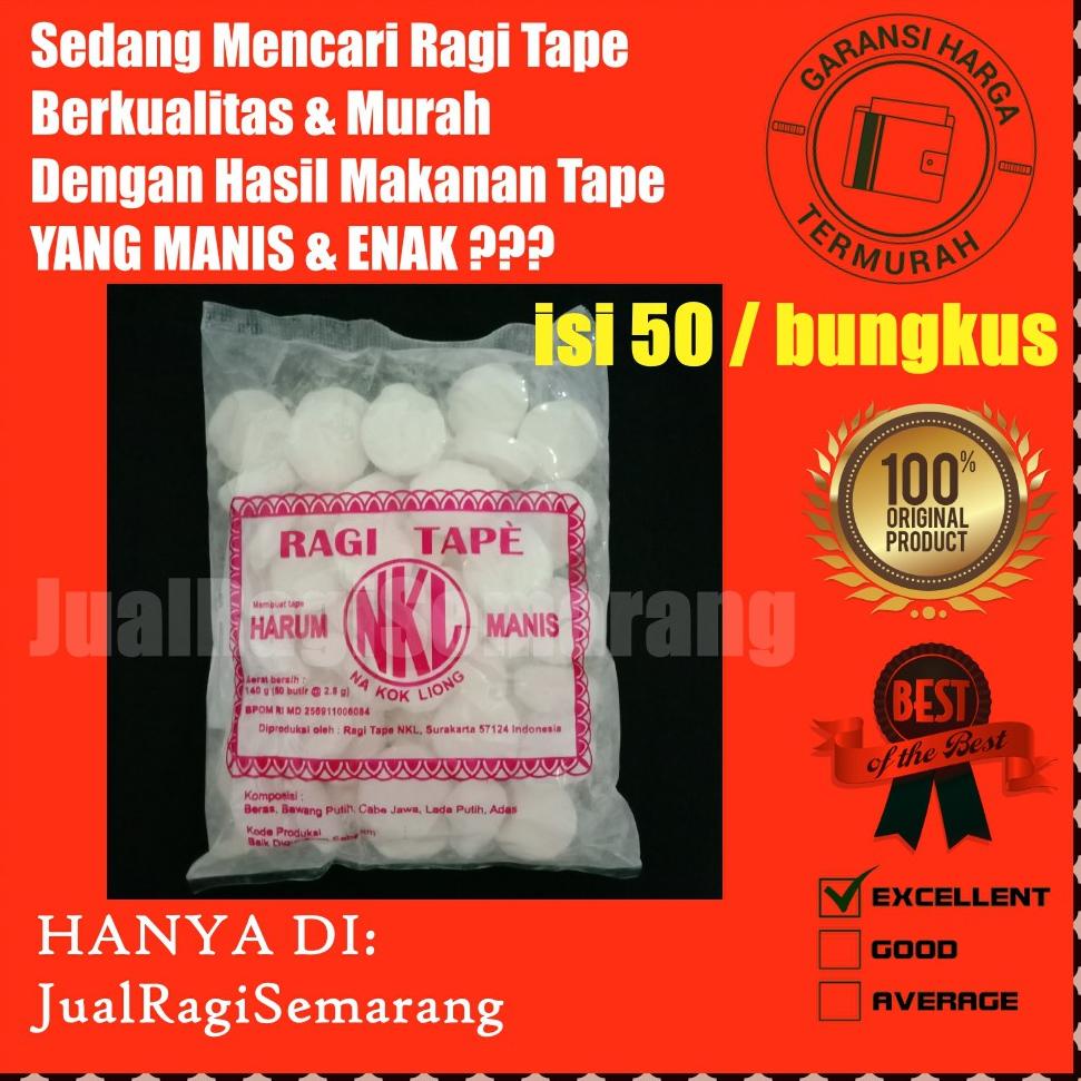 

Terbaru RAGI NKL TAPE TAPAI KETAN SARI MADU HARUM MANIS NKL NA KOK LIONG INSTAN ISI 50 BUTIR