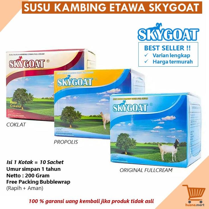 

【F⚡ASH SALE✅】 Susu Kambing Etawa Bubuk Original SKYGOAT 1 Box isi 10 Sachet