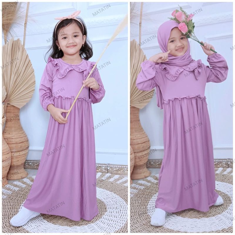 GAMIS ANAK PEREMPUAN QUEENSHA USIA 1 - 9 TAHUN