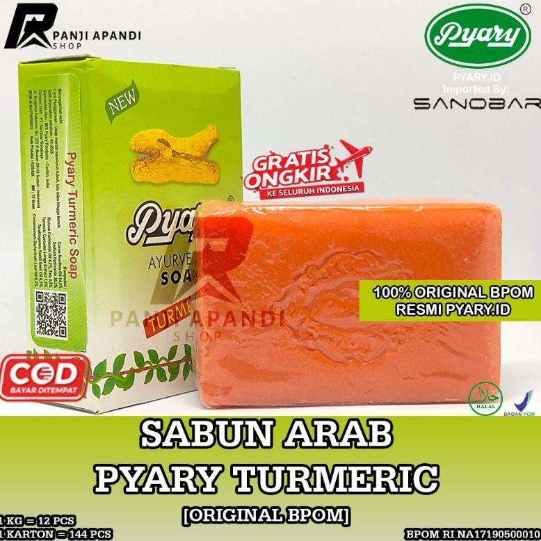 ♠  [ORIGINAL BPOM] SABUN ARAB PYARY TURMERIC 100% ORIGINAL BPOM RESMI PYARY.ID