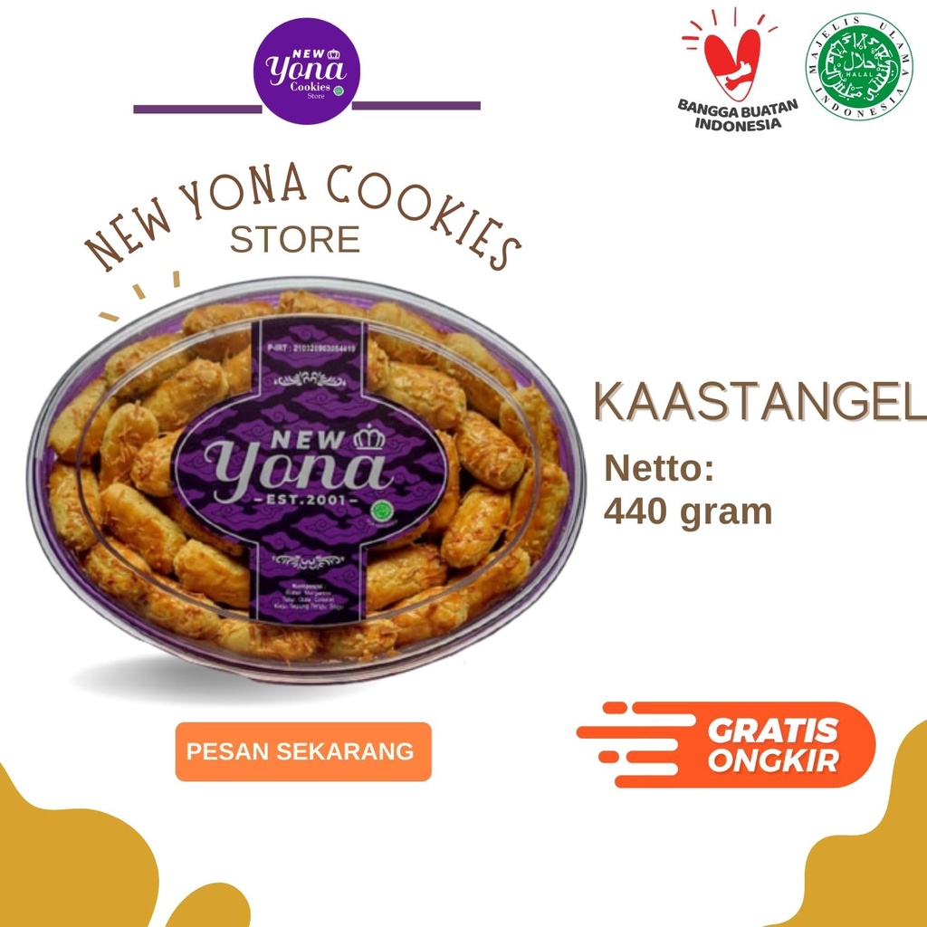 

Kue Kering Lebaran New Yona Cookies (KASTANGEL)