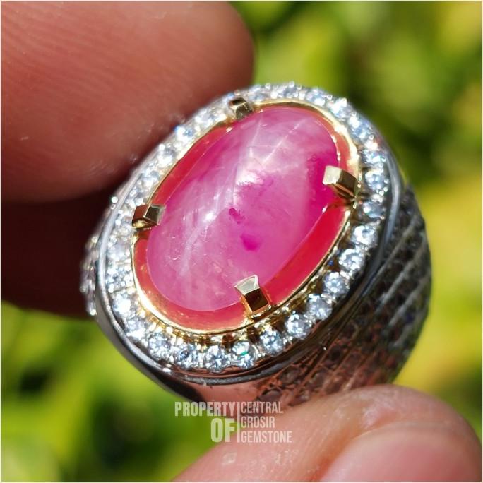 Batu Permata Natural Ruby Star Burma