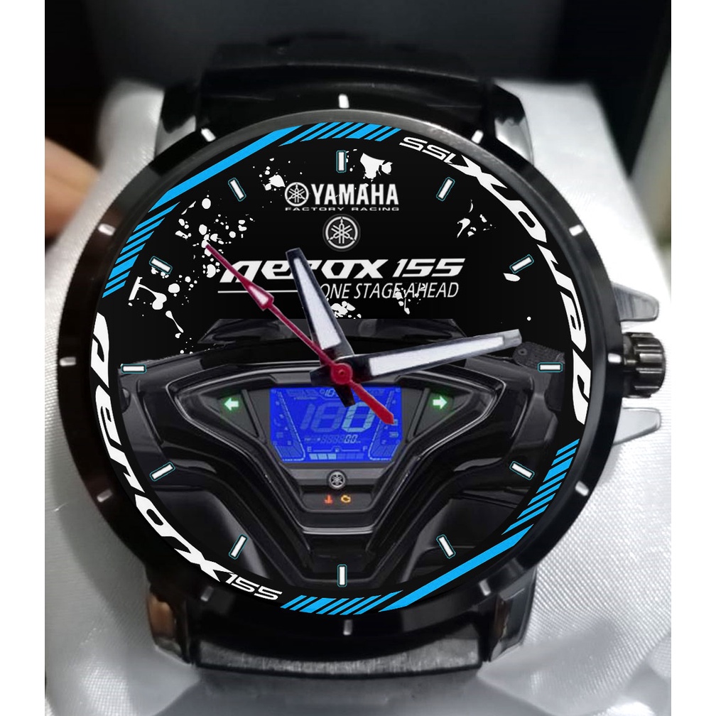 JAM TANGAN CUSTOM Speedometer Aerox 155 BIRU