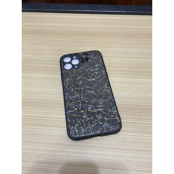 Case Iphone 11 Pro Gold Metallic Forged Carbon