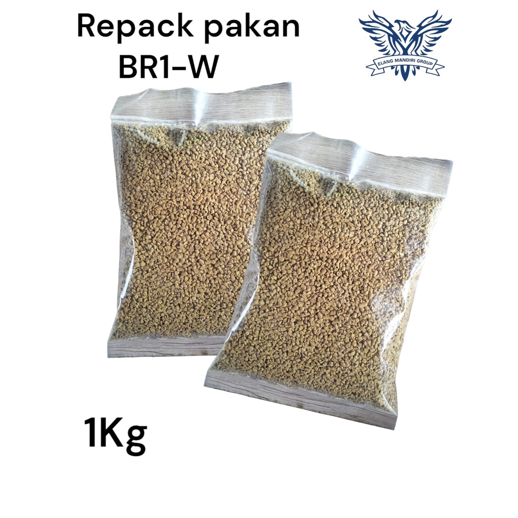 Repack 1KG BR-1 W Pur Pakan Awal Ayam Pedaging Crumble BR1 WONOKOYO JAYA KUSUMA