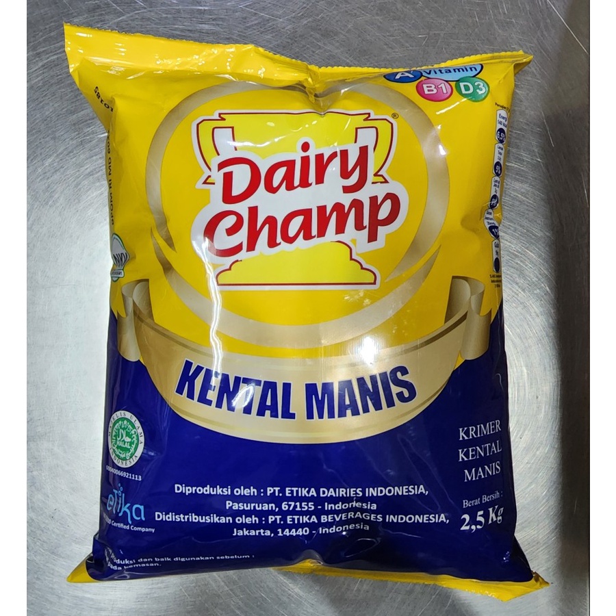 

susu dairy champ 2.5 kg bantal / pouch susu kental 2.5kg