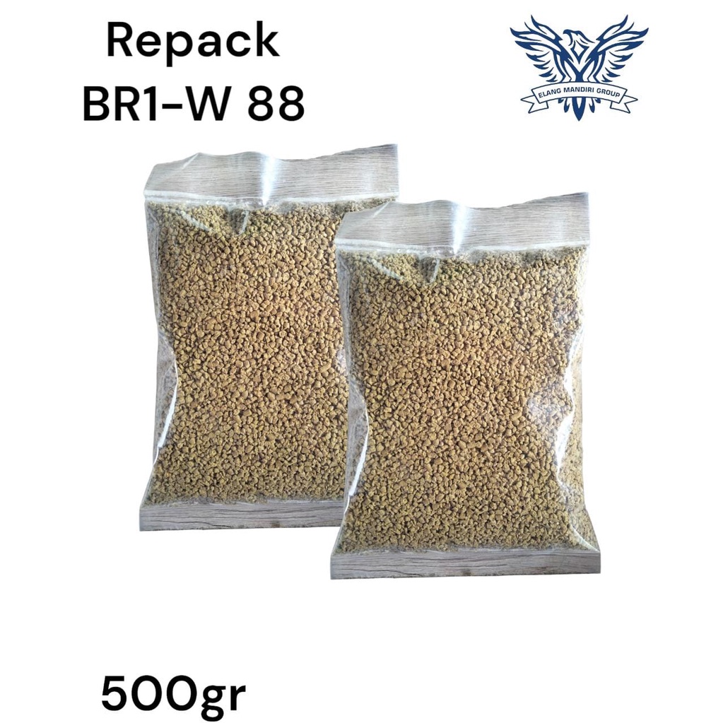 Repack 500gr BR1- W 88 Pakan Awal Ayam Pedaging 1-21 Hari BR1 W 88 Tanpa AGP WONOKOYO JAYA KUSUMA