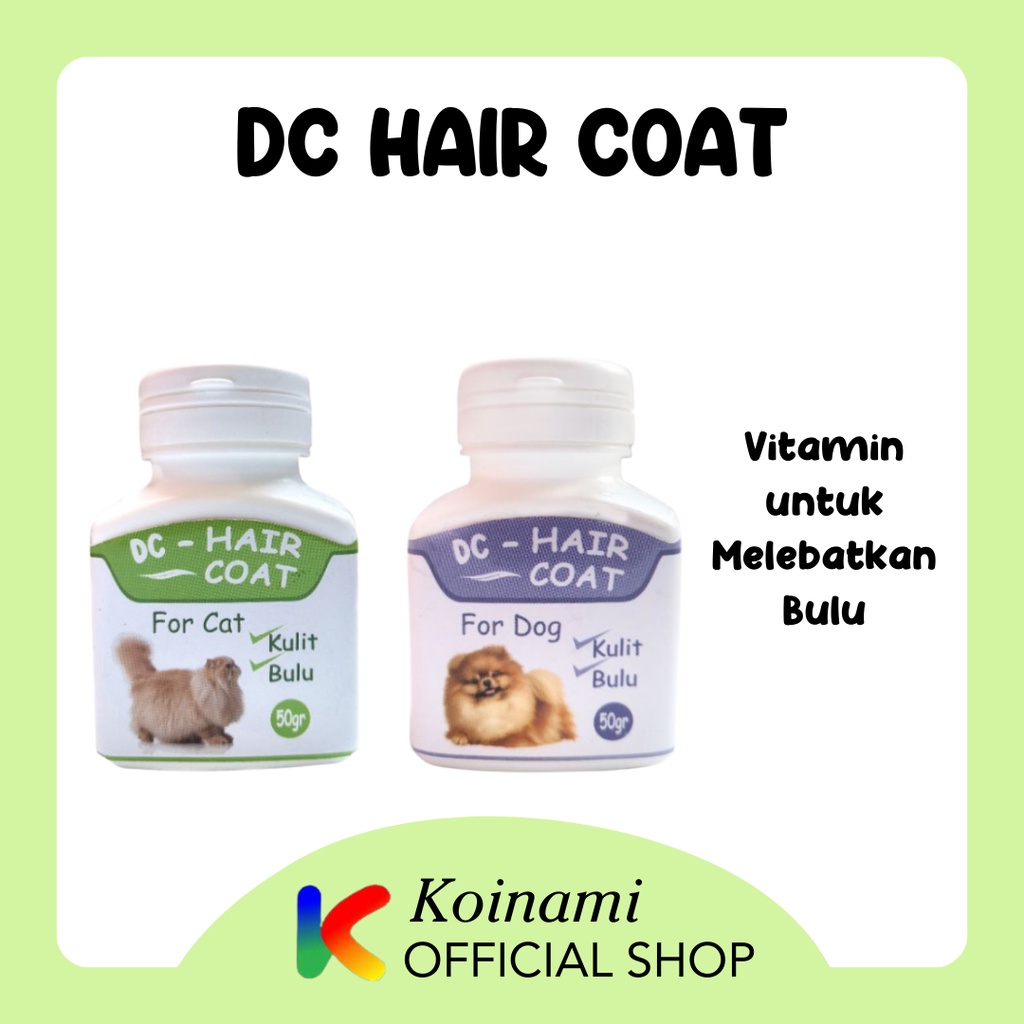 DC HAIR COAT VITAMIN BULU  UNTUK KUCING ANJING / vitamin kucing/ BTM