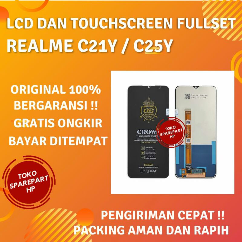 Lcd Original Realme C21Y - C 21Y - C21 Y Fullset Layar Touchscreen Ori