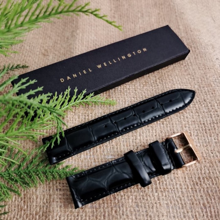TALI JAM TANGAN KULIT TEBAL  DANIEL WELLINGTON//LEATHER STRAP TALI DANIEL WELLINGTON/STRAP KULIT ORIGINAL DANIELWELLINGTON/