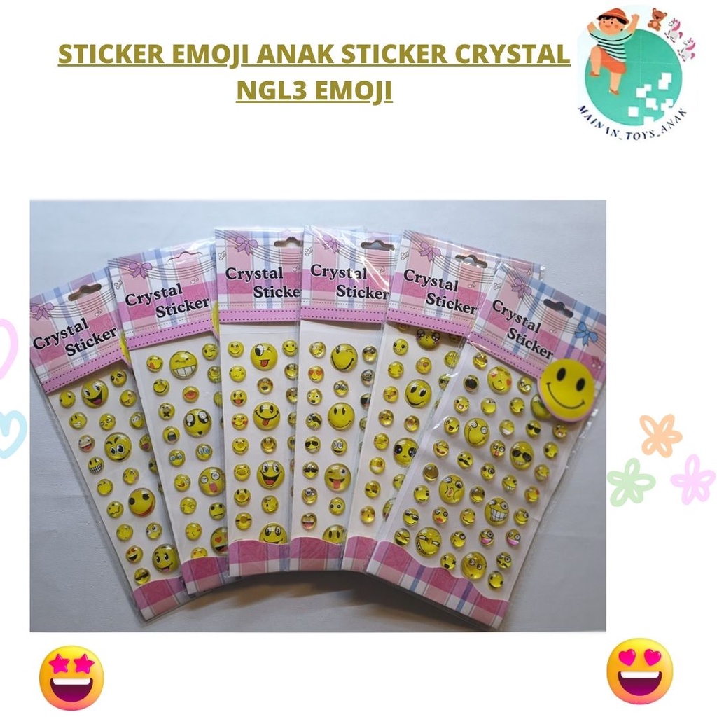

STICKER EMOJI ANAK STICKER CRYSTAL NGL3 EMOJI