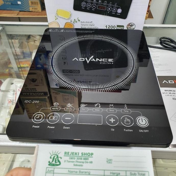 Kompor Induksi Advance Idc 200 Kompor Listrik Advance Touchscreen Mol Buibumart