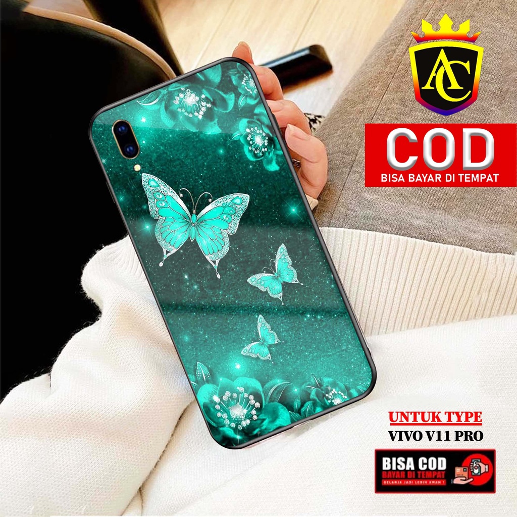 Case Vivo V11 Pro - Aneka Case - [ KpuKpu ] Softcase Glass - Hardcase Glossy - Fashion Case hp Vivo 