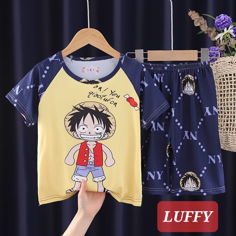 SETELAN SANTAI ANAK CEWEK COWOK BAJU TIDUR IMPOR MOTIF LUCU ADEM NYAMAN