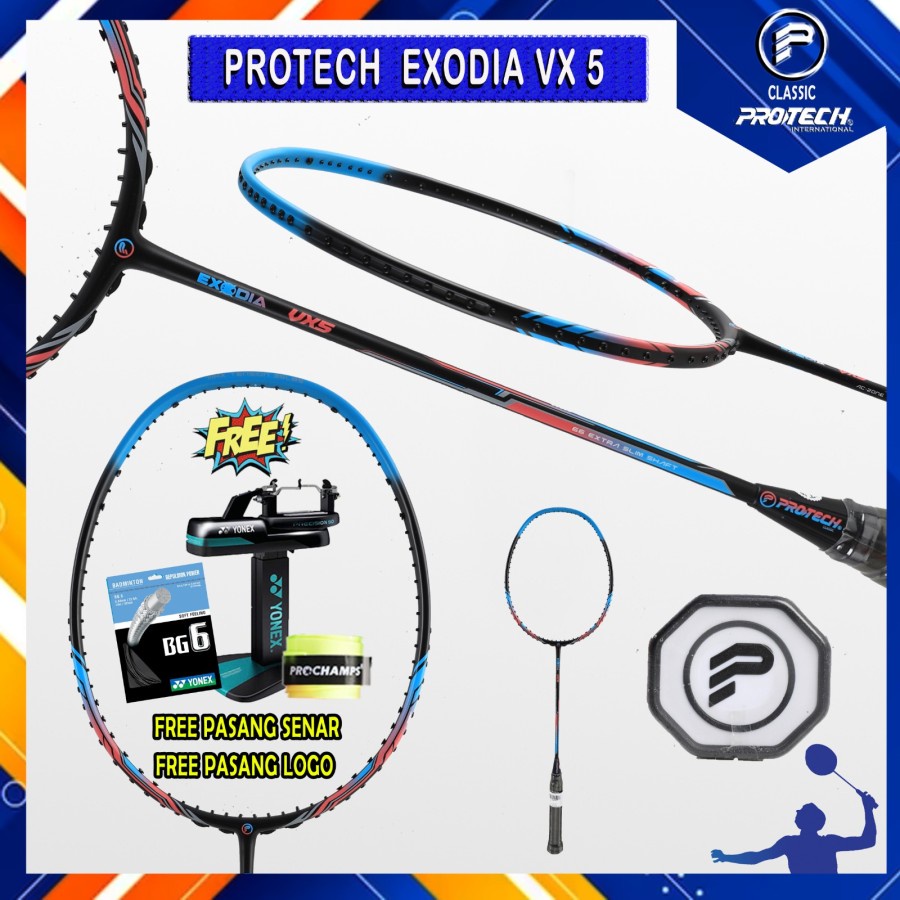 Raket Badminton Protech Exodia VX5 / VX6 / VX7 / VX8 / VX9 Original