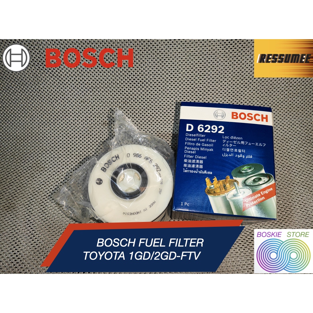 Filter Solar Fortuner Innova Hilux Bosch Fuel Filter 1GD 2GD FTV D6292