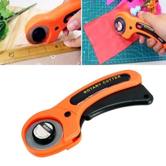 

Rotary Cutter 45mm Kater Alat Pemotong Kain Kertas TCE20031 BRG BARU