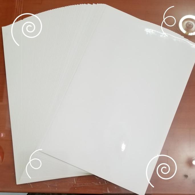 

Produk Terbaik] Kertas Sticker Kilat polos A4 / Folio ( 1 paket isi 10 lembar )