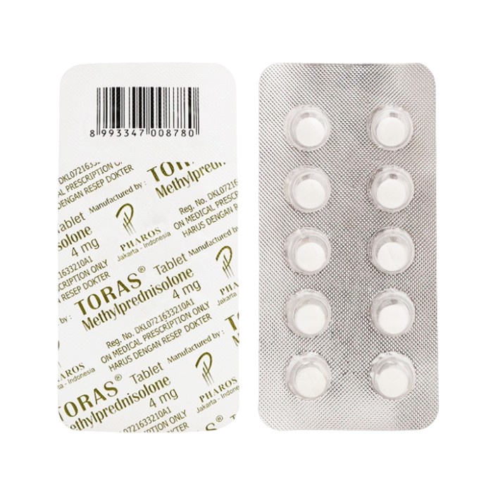 TORAS 4MG 1 STRIP 10 TABLET