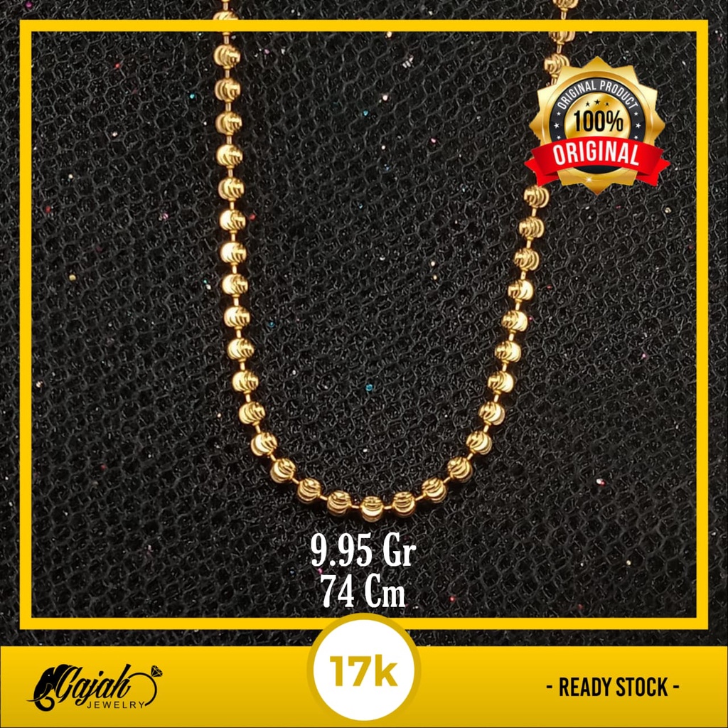 Kalung Emas Panjang 17K - 9.95 Gr Kadar 750 - 4579