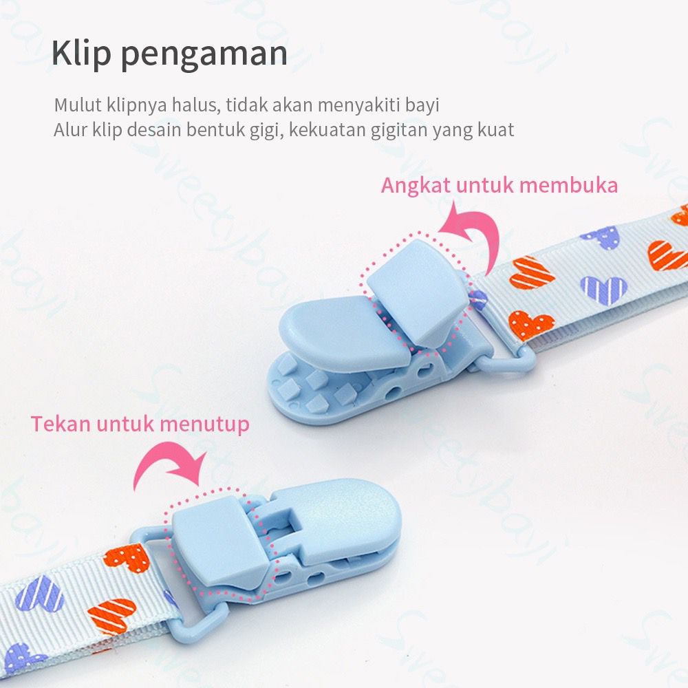 Pacifier clip dot bayi/Rantai Empeng bayi/Tali empeng Anak Bayi