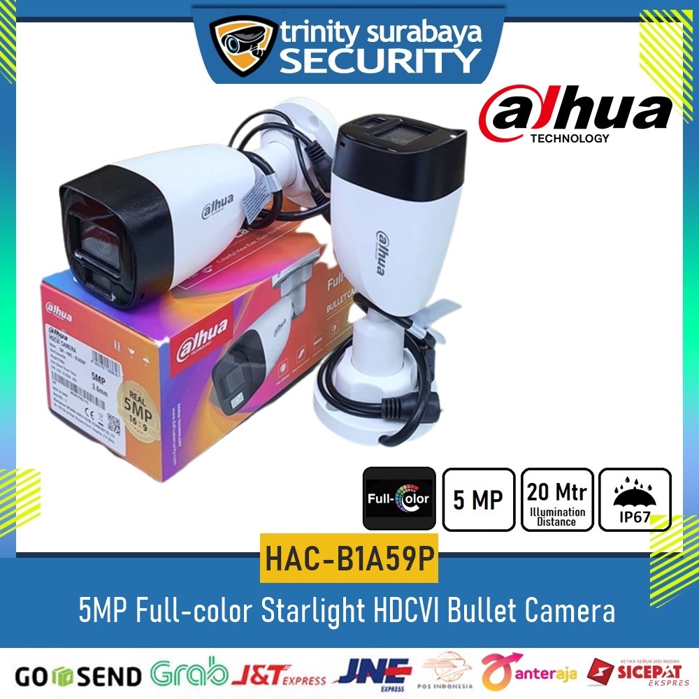 CCTV Outdoor DAHUA B1A59 Cooper Fullcolor 5mp Trinity