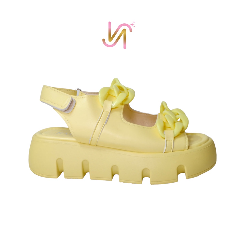 Nadilastuff “TURUN SIZE” Curly Sandal Wanita Platform Sendal Wanita Premium Ringan Musim panas