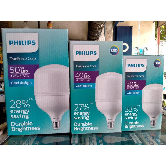 Lampu Philips LED TrueForce Core 30W 40W 50W Cool Day Light Cahaya Putih