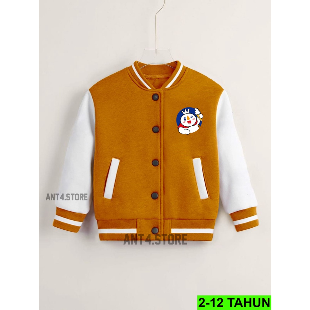 JAKET BASEBALL ANAK UMUR 2 - 12 TAHUN JACKET ANAK LAKI LAKI PEREMPUAN MIXUE