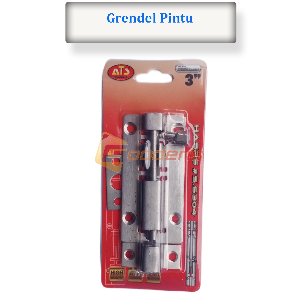 Grendel Pintu 3 Inch Slot Kunci Pintu Jendela Stainless Steel