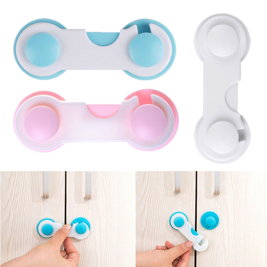 Kunci Pengaman Pintu Laci Safe Lock Pengait Pintu Lemari Kulkas Safety Lock Baby Protector Pengaman Bayi