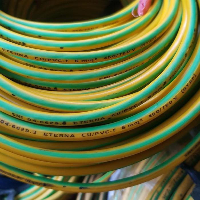 Terlaris Kabel Listrik Nyaf 6Mm Meteran / Kabel Nyaf 1X6Mm Eceran