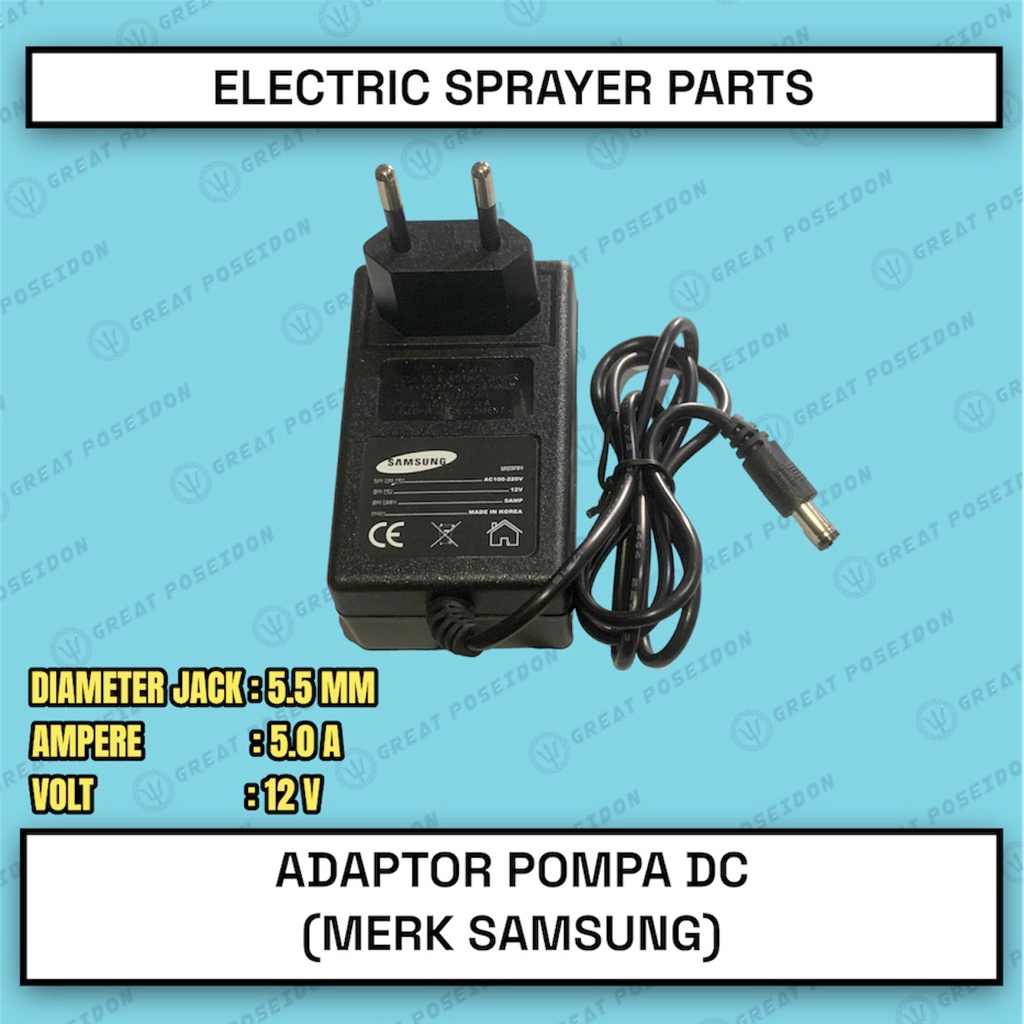 ADAPTOR 12V ALAT CUCI MOTOR DAN POMPA DC