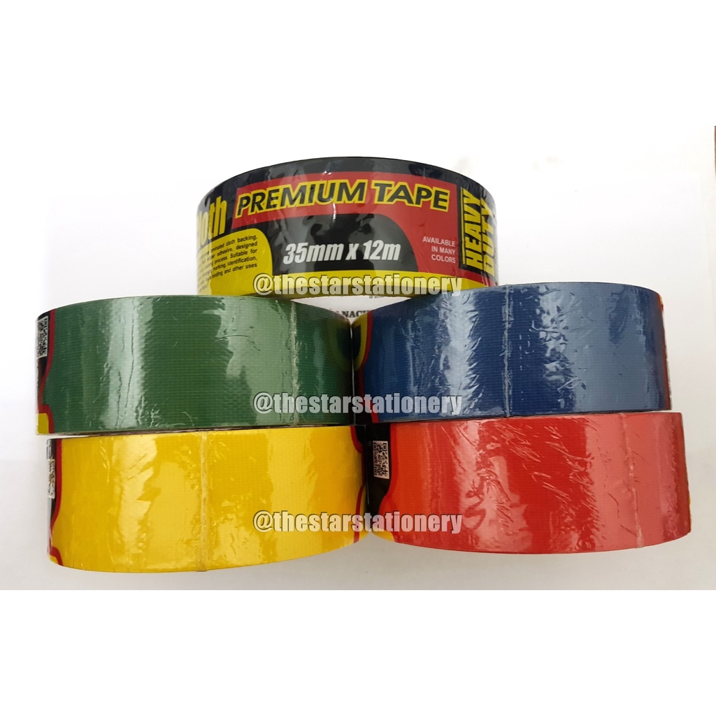 

(1 Biji) Cloth Tape Nachi 1.5 inch x 12 meter / Lakban Kain Nachi 35 mm x 12 Meter