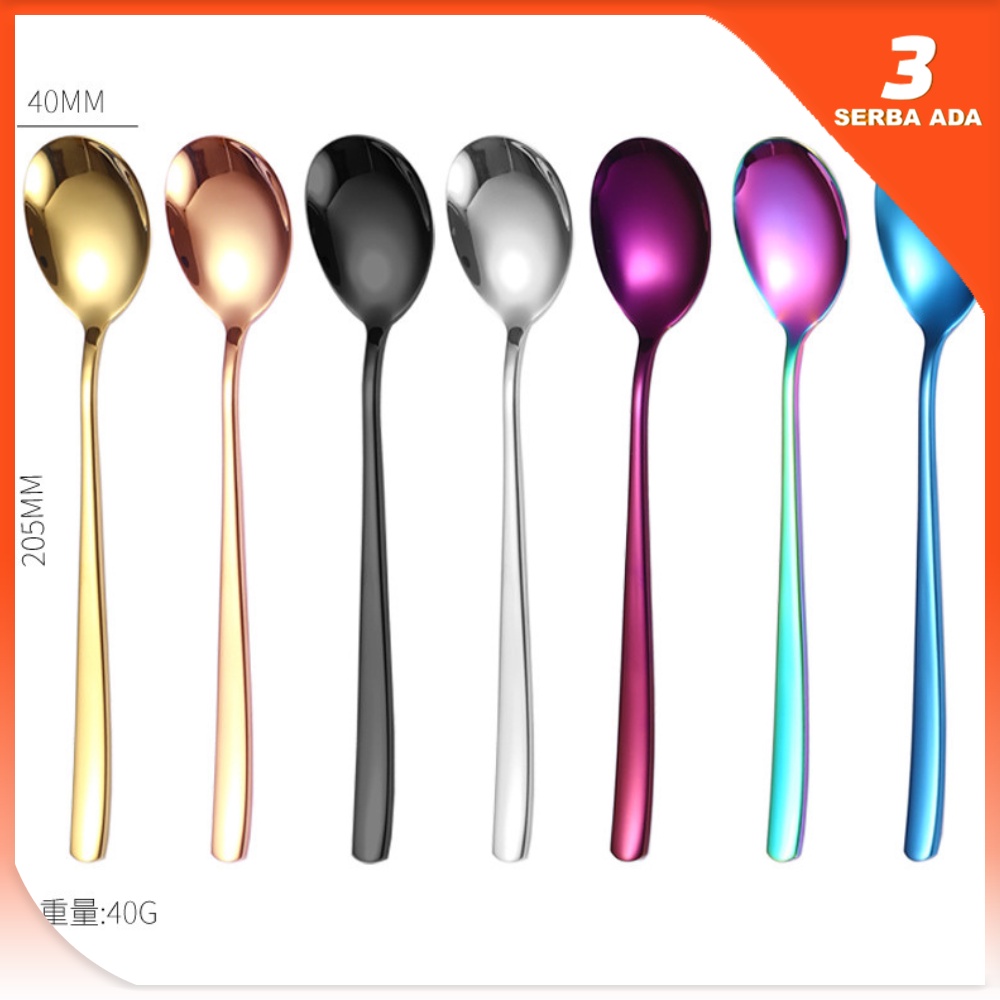 Sendok Korea Stainless Gold Warna / Sendok Makan Tebal / Sendok Makan Stainless Steel / Sendok Makan Korea / Sendok Stainless Tebal